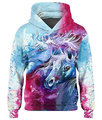 Unicorn Sweatshirts For Girls & Boys | Hooded Top | Multi Coloured 