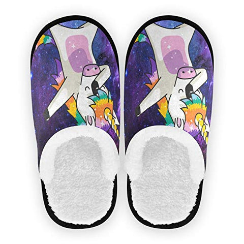 Women's Unicorn Slippers | Non Slip Home Slippers | Dabbing Unicorn