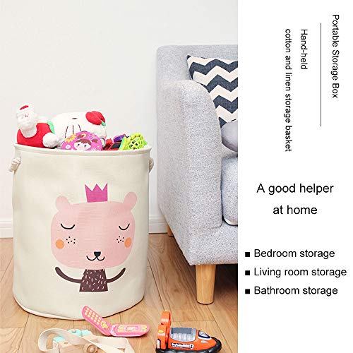 Unicorn Large Toy Storage Basket | Washing Basket- Pink