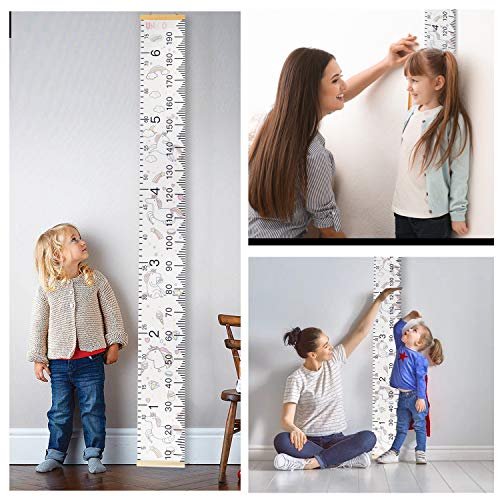 Unicorn Kids Height Chart Ruler Home Decoration 