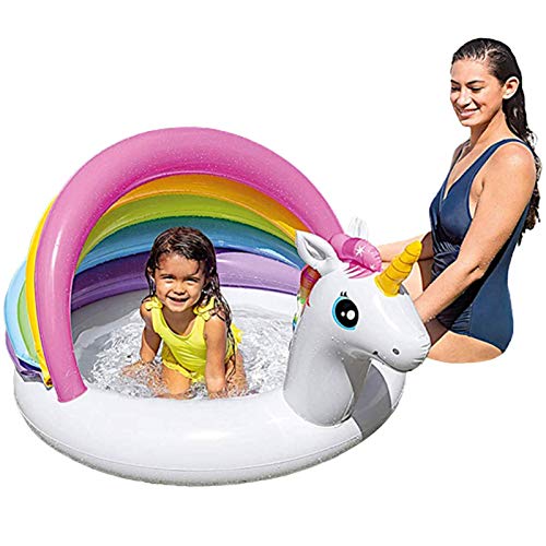 Unicorn Rainbow Shade Baby Inflatable Swimming Pool 