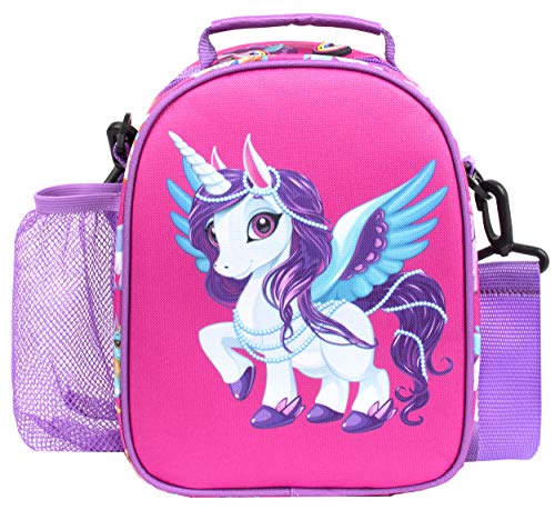 Fringoo | Magic Unicorn Lunch Box | Lunch Bag | For Kids | Pink