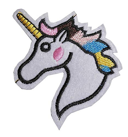 Unicorn Iron On/Sew On Embroidered Patch | Applique Embroidery Motif Transfer