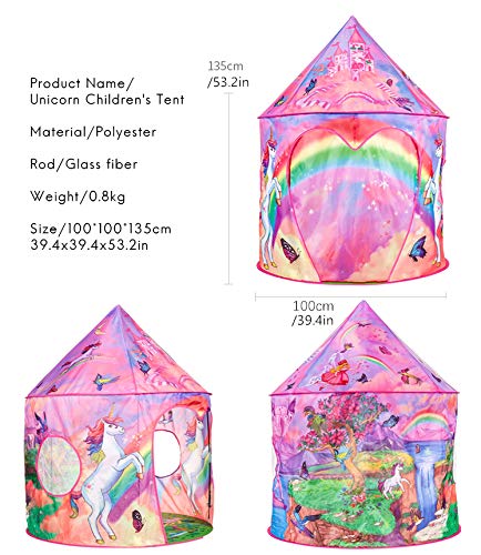 Rainbow Unicorn Children's Play Tent | For Kids 