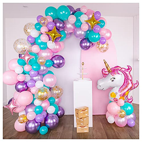 16 foot Unicorn Balloon Arch With Kit | Giant Unicorn Balloon 