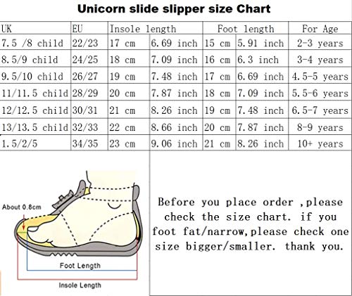 Blue & Yellow | Unicorn Sliders | Anti-Slip | Kids