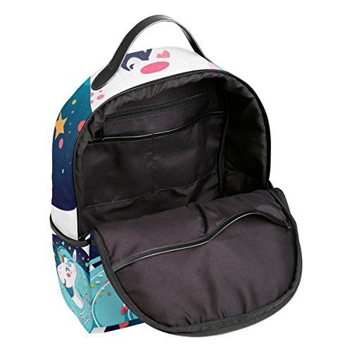 unicorn backpack - open