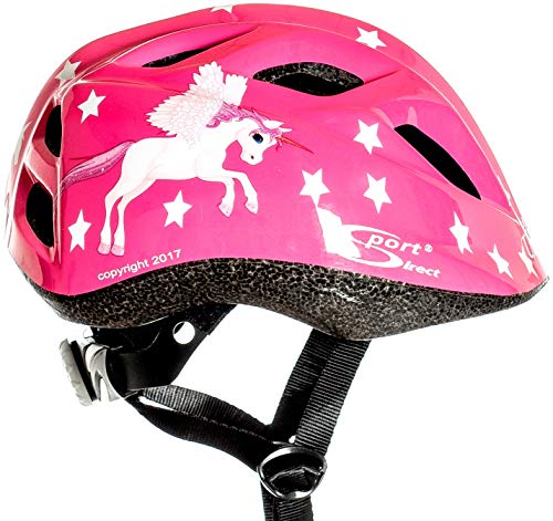 "Flying Unicorn Bicycle Helmet | Kids Girls | Pink Unicorn 48-52cm | Sport Direct 