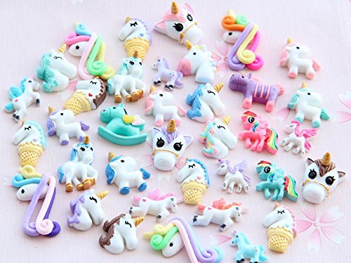 Unicorn Charms for Slime Making Kit Kids Girls
