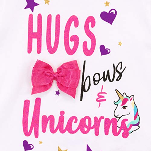 Jo Jo Siwa Bows Unicorn Girls T-Shirt Top