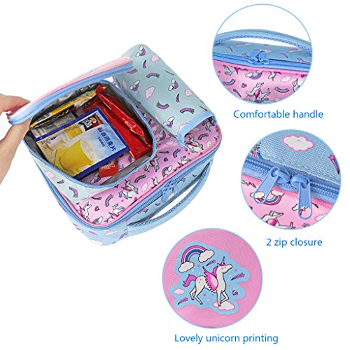 Unicorn Lunchbox | Pink | With Water Bottle 