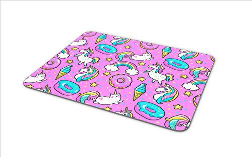 Unicorn Donut Ice Cream Mouse Mat Pad - Pink