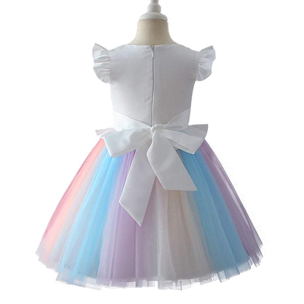 Unicorn Dress, Girls Dress Party Wedding Ball Gown Special Princess Flower Dresses