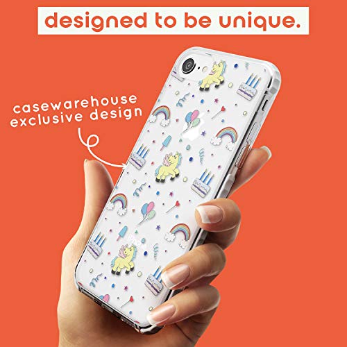 Cute Unicorn Pattern Clear Phone Case for iPhone 7 Plus/for iPhone 8 Plus | Impact Rugged Protective Shockproof Dual Layer Bumper | Rainbow Cute Cake GiftFashion