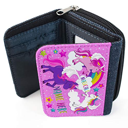 Pink Unicorn & Rainbow Wallet Purse