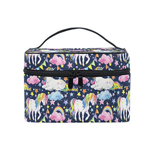 Unicorn Rainbow Star Cosmetic Toiletry Bag Make Up Bag