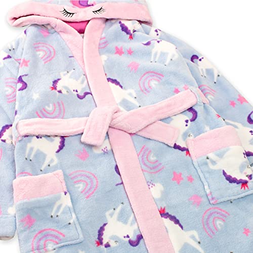 Blue, Purple & Pink Unicorn Dressing Gown For Kids 
