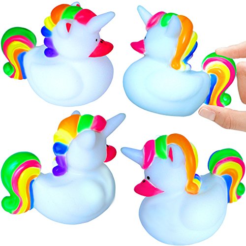 Rainbow Unicorn Rubber Ducks | Bath Toy 