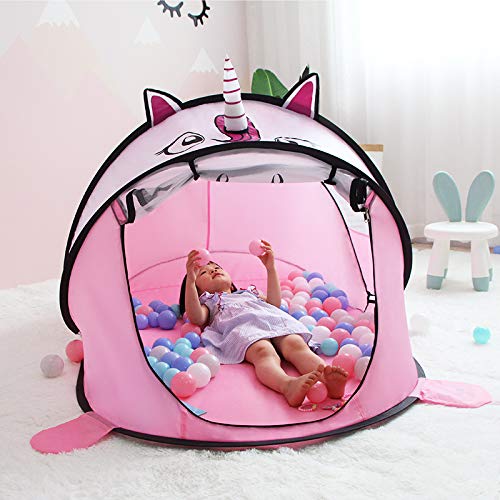 Pink Unicorn Pop Up Play Tent For Kids 