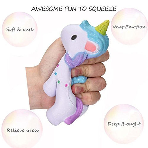 Unicorn Squishy Jumbo, Kawaii Slow Rising Squeeze Toy
