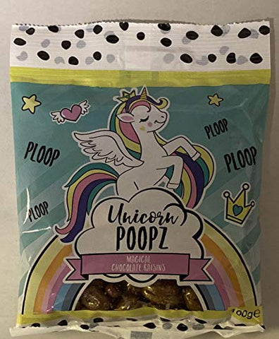 Kinnerton Unicorn Poopz Magical Chocolate Raisins | 100g (Pack of 3)