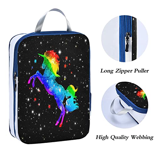 Colourful Unicorn Storage Packing Cubes For Suitcases 