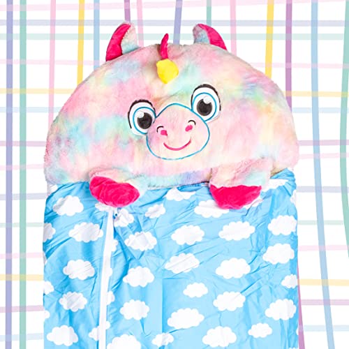 Plush Unicorn Sleeping Bag | Clouds & Unicorn Design 