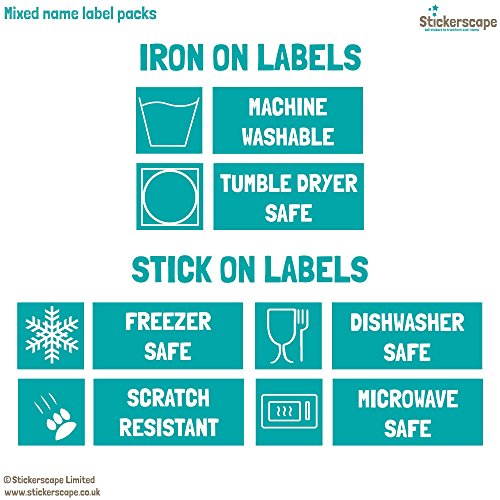 Unicorn Iron - Stick On Labels - Labelling Uniforms, Stationary, Lunchboxes