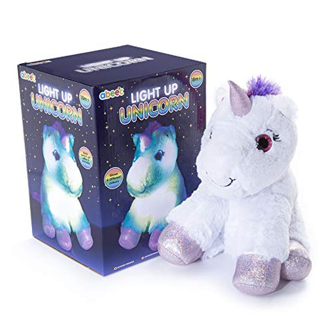Unicorn Night Light For Kids | 6 Colours | LED Light Up Soft Toy