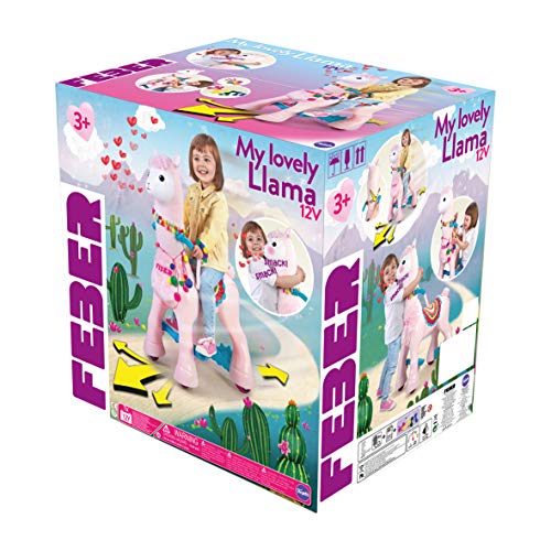 My Lovely Llama Electronic Ride-On Toy | Multicoloured | Feber