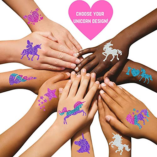 GirlZone Unicorn Glitter Tattoo Studio | Great Gift For Girls