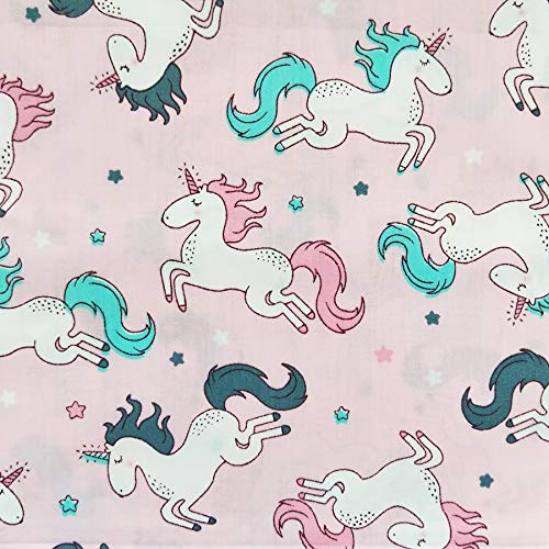 Pink Unicorns Girls Fabrics 