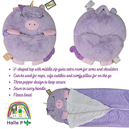 Cosy & Soft Unicorn Sleeping Bag & Pillow 