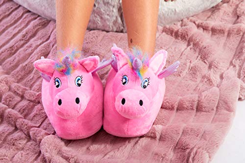 Pink Unicorn Novelty Slippers 