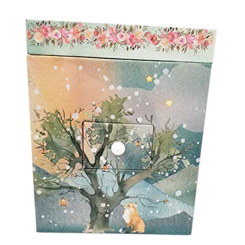 Majestic Unicorn Music Jewellery Storage Box, Unicorn Castle, Flowers, and Forest, Swan Lake Melody