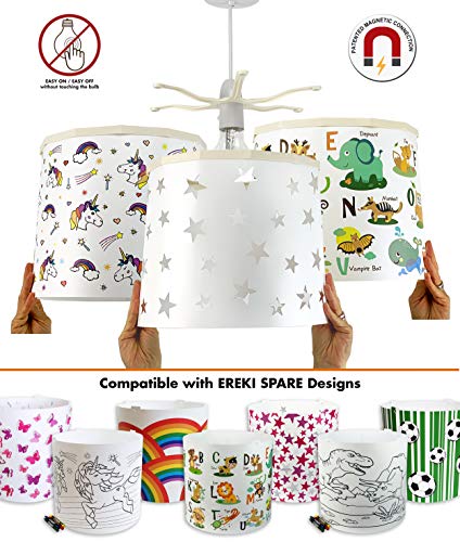 Interchangeable Unicorn Lampshade | Colouring In 