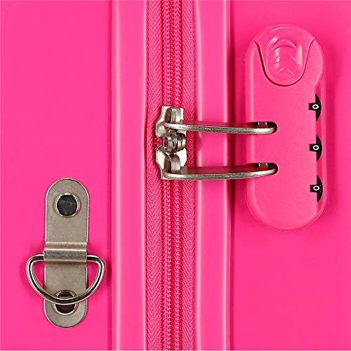 Roll Road Little Me Pink Kids Rolling Suitcase 50x38x20 cm Rigid ABS Combination lock 34 Litre 2.1 Kg 4 Wheels Hand Luggage