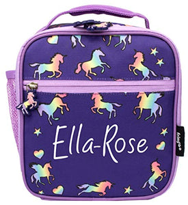 FRINGOO | Personalised Unicorn Kids Lunch Bag | Thermal Insulated | 2 Compartments