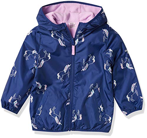 OshKosh B'Gosh Girls' Hooded Midweight Reversible Jacket Coat