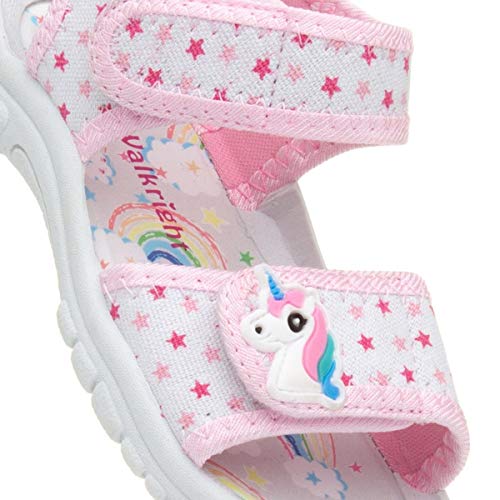 Girls unicorn stars velcro sandals