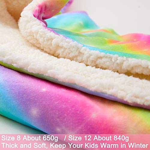 Sherpa Lined Unicorn Hoodie Blanket For Kids 