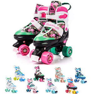 Flamingo Roller Skates For Girls | Black & Pink 