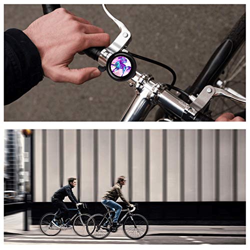 ZYCCW Customized Design Bike Bicycle Bell, Loud Long Crisp Clear Sound for Adults Kids Mountain Road Bike BMX Electric Bike (Nebula Unicorn)