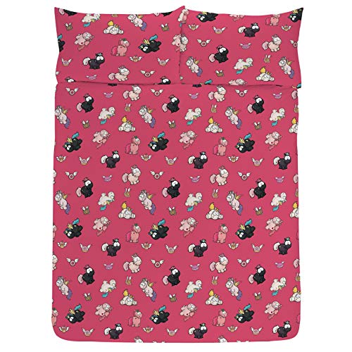 Pink Chubby Unicorn Double Duvet Cover 