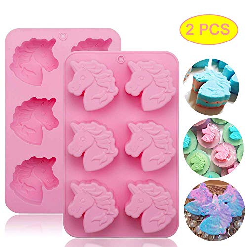 2 Pieces Unicorn Moulds | Food Grade Silicone 