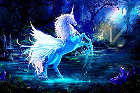 Moonlight unicorn puzzle for adults and children