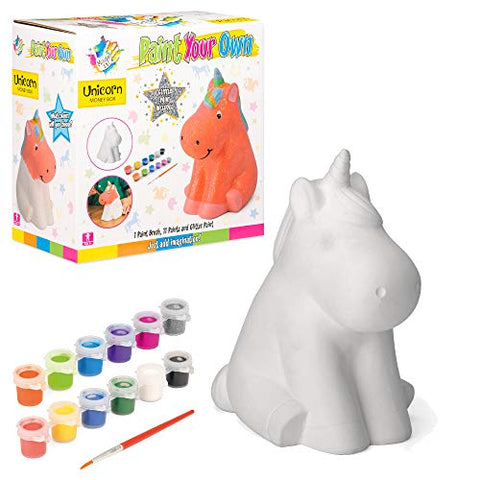 Paint Your Own Unicorn Piggy Bank (Ages 5+)