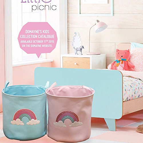 Auidy_6TXD Unicorn Laundry Storage Basket, Large and Cute Waterproof Toy Storage Basket Toy Organizer, Foldable & Portable Laundry Storage Bag for Office, Bedroom, Clothes (Pink)