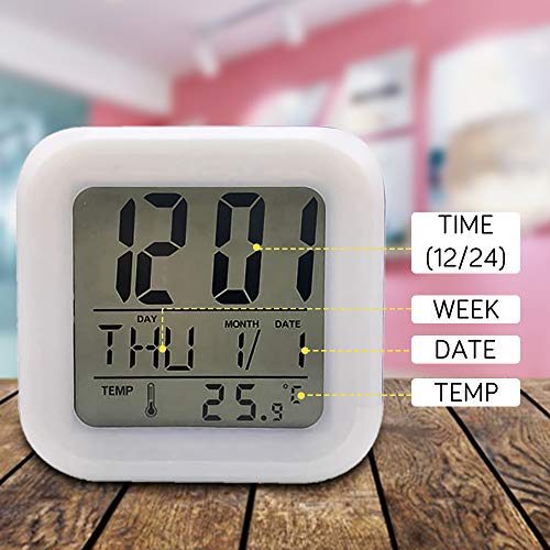 Unicorn Digital Alarm Clocks | LED Night Glowing Cube