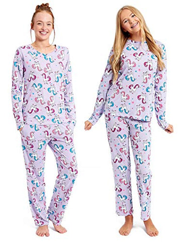 Cute Mummy & Daughter Matching Unicorn Pyjama's | Loungewear